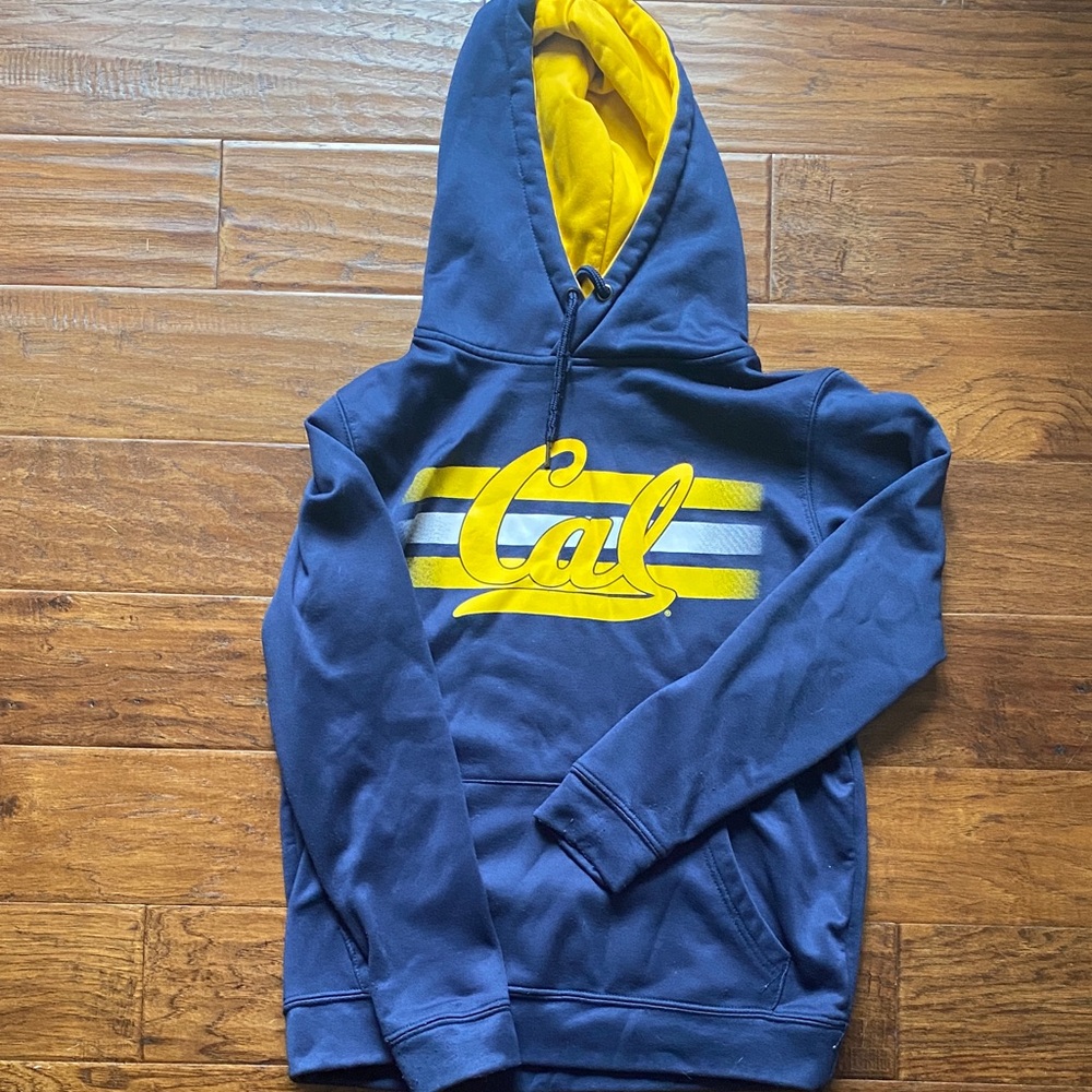Colosseum Navy and Gold Hoodie